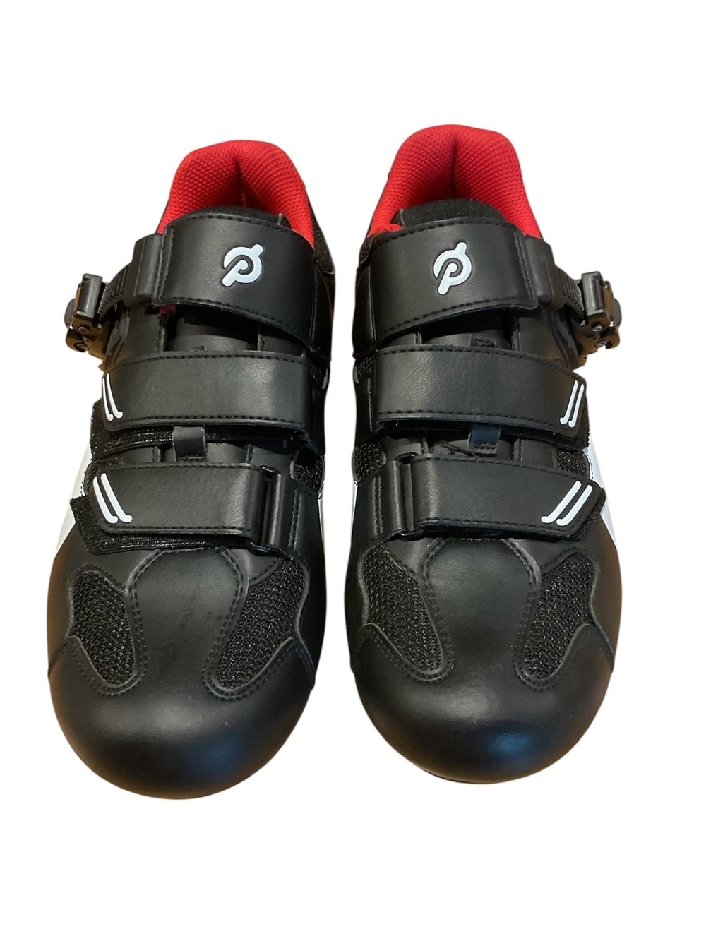 Peloton Indoor Cycling Shoes Black Red Delta Cleats Unisex EU 42